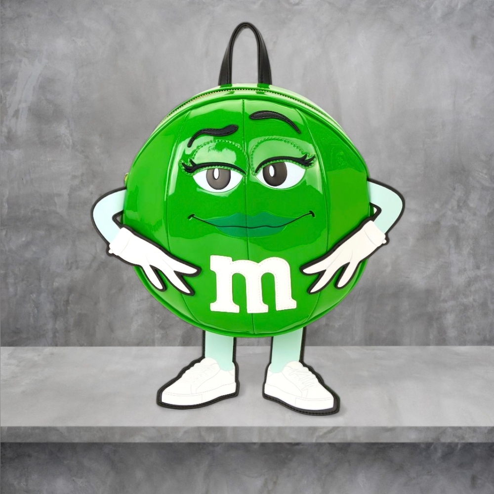 NWT Loungefly x M&M'S Green Character Chocolate Scented Mini Backpack 💚